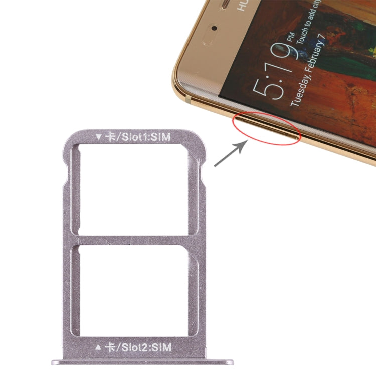 SIM Card Tray + SIM Card Tray for Huawei Mate 9 Pro(Grey) - Card Socket by buy2fix | Online Shopping UK | buy2fix