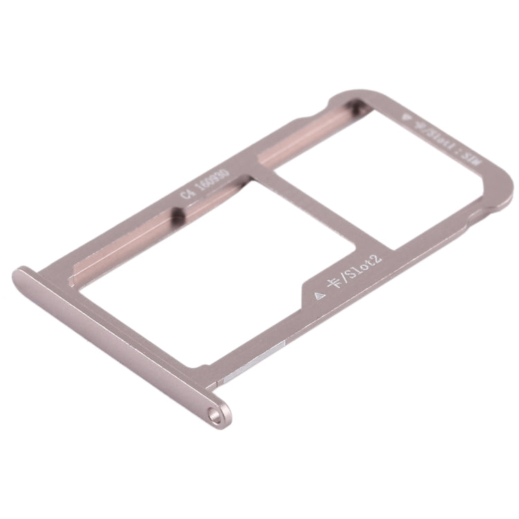 SIM Card Tray + SIM Card Tray / Micro SD Card for Huawei G9 Plus (Mocha Gold) - Card Socket by buy2fix | Online Shopping UK | buy2fix