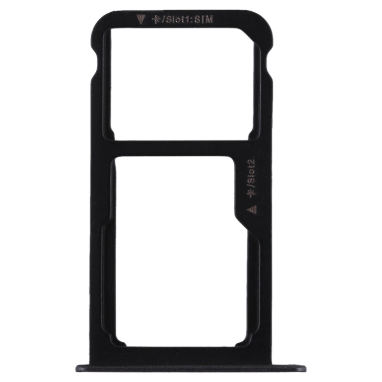 SIM Card Tray + SIM Card Tray / Micro SD Card for Huawei P9 Lite(Black) - Card Socket by buy2fix | Online Shopping UK | buy2fix