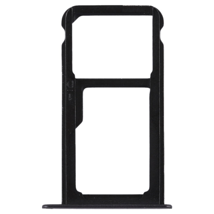 SIM Card Tray + SIM Card Tray / Micro SD Card for Huawei P9 Lite(Black) - Card Socket by buy2fix | Online Shopping UK | buy2fix