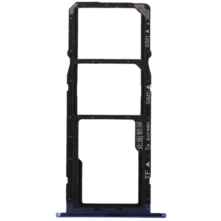 SIM Card Tray + SIM Card Tray + Micro SD Card for Huawei Honor 7A (Blue) - Card Tray by buy2fix | Online Shopping UK | buy2fix