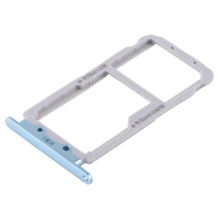 2 SIM Card Tray / Micro SD Card Tray for Huawei Nova 2s(Blue) - Card Socket by buy2fix | Online Shopping UK | buy2fix