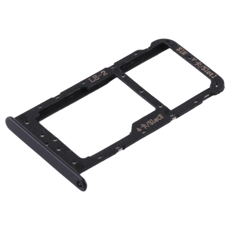 SIM Card Tray + SIM Card Tray / Micro SD Card for Huawei Honor 9 Lite(Black) - Card Tray by buy2fix | Online Shopping UK | buy2fix