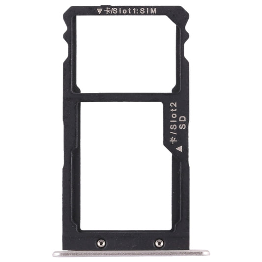 SIM Card Tray + SIM Card Tray / Micro SD Card for Huawei G8 (Silver) by buy2fix