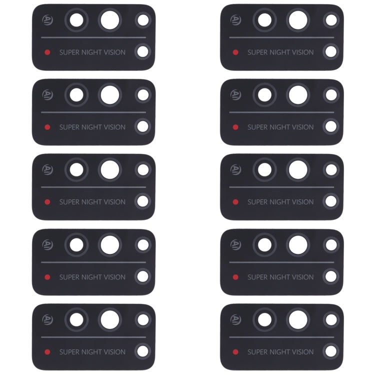 For Huawei Honor X10 5G 10pcs Back Camera Lens - Camera Series by buy2fix | Online Shopping UK | buy2fix
