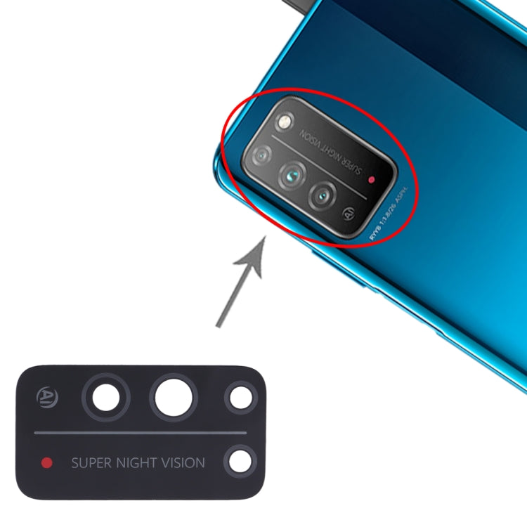 For Huawei Honor X10 5G 10pcs Back Camera Lens - Camera Series by buy2fix | Online Shopping UK | buy2fix