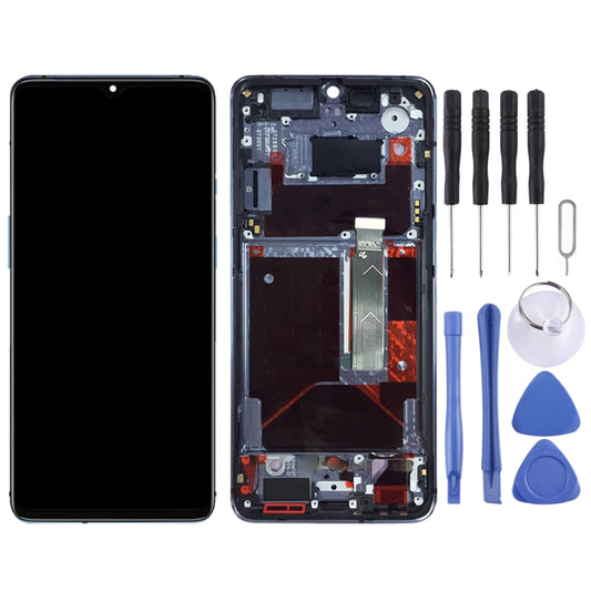 For OnePlus 7T HD1901 HD1903 HD1900 HD1905 Digitizer Full Assembly with Frame OEM LCD Screen (Baby Blue) by buy2fix