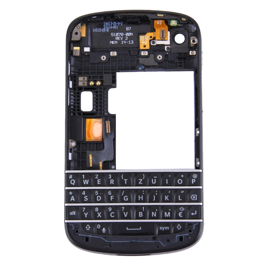 3 in 1 for BlackBerry Q10 (Keyboard + Middle Frame Bezel + Back Plate Housing Camera Lens Panel) Full Assembly Housing Cover by buy2fix