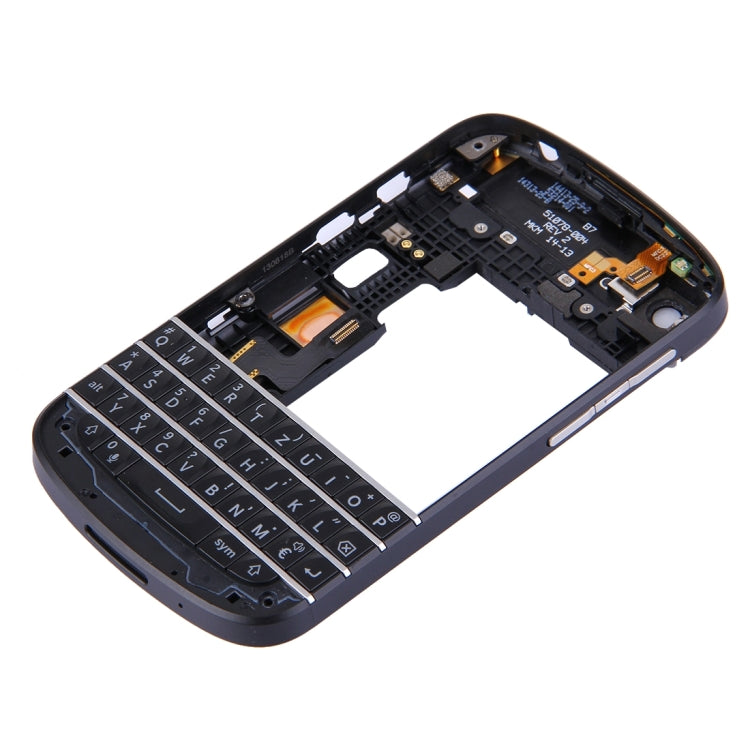3 in 1 for BlackBerry Q10 (Keyboard + Middle Frame Bezel + Back Plate Housing Camera Lens Panel) Full Assembly Housing Cover - For BlackBerry by buy2fix | Online Shopping UK | buy2fix