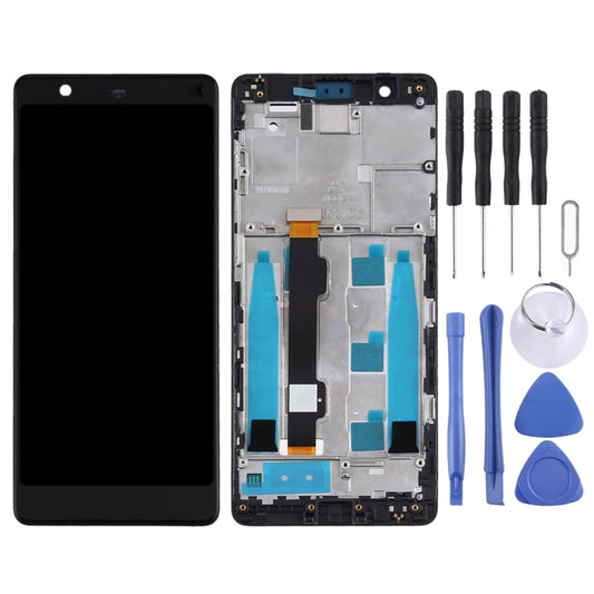 TFT LCD Screen for Nokia 5.1 TA-1061 TA-1075 TA-1076 TA-1088 TA-1081 Digitizer Full Assembly with Frame (Black) - LCD Screen by buy2fix | Online Shopping UK | buy2fix
