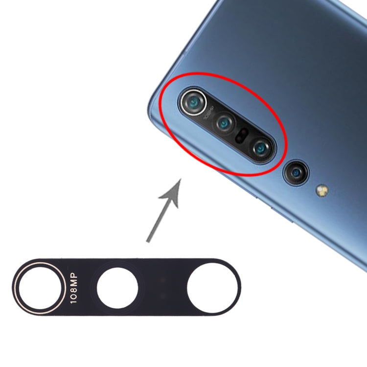 10 PCS Back Camera Lens for Xiaomi Mi 10 Pro 5G - Camera by buy2fix | Online Shopping UK | buy2fix