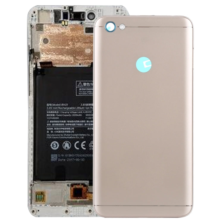 Back Cover with Side Keys for Xiaomi Redmi Note 5A Prime(Gold) - Back Cover by buy2fix | Online Shopping UK | buy2fix