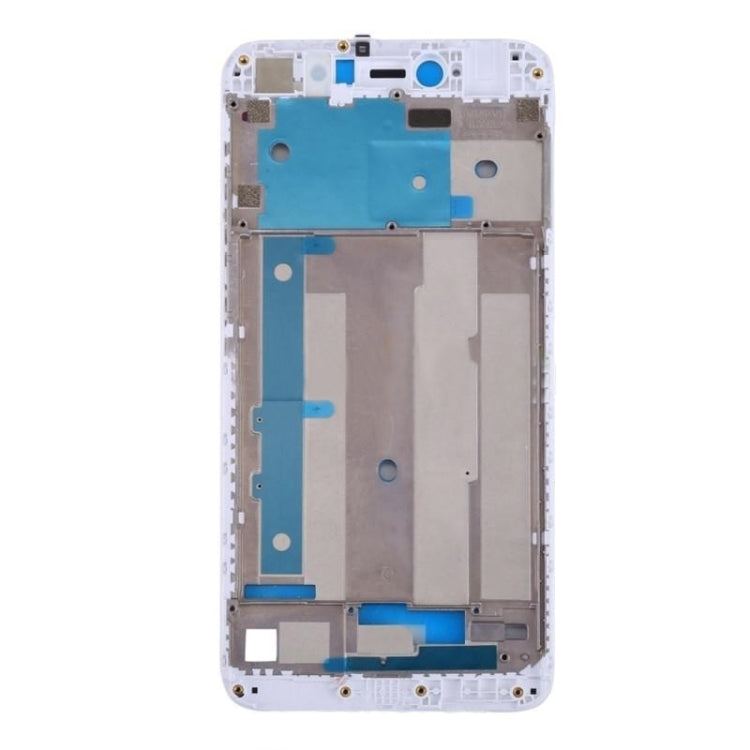 Front Housing LCD Frame Bezel for Xiaomi Redmi Note 5A Prime / Y1(White) - Frame Bezel Plate by buy2fix | Online Shopping UK | buy2fix