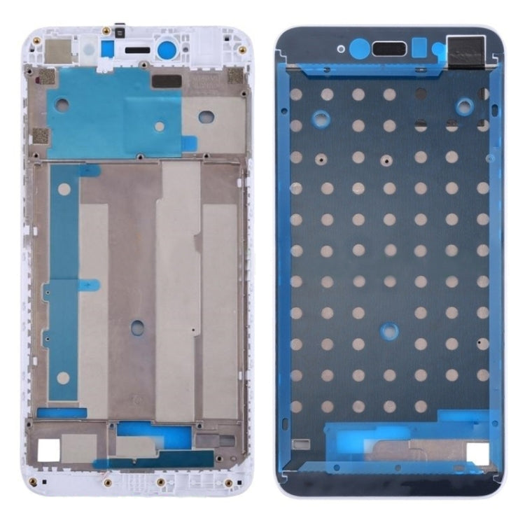 Front Housing LCD Frame Bezel for Xiaomi Redmi Note 5A Prime / Y1(White) - Frame Bezel Plate by buy2fix | Online Shopping UK | buy2fix