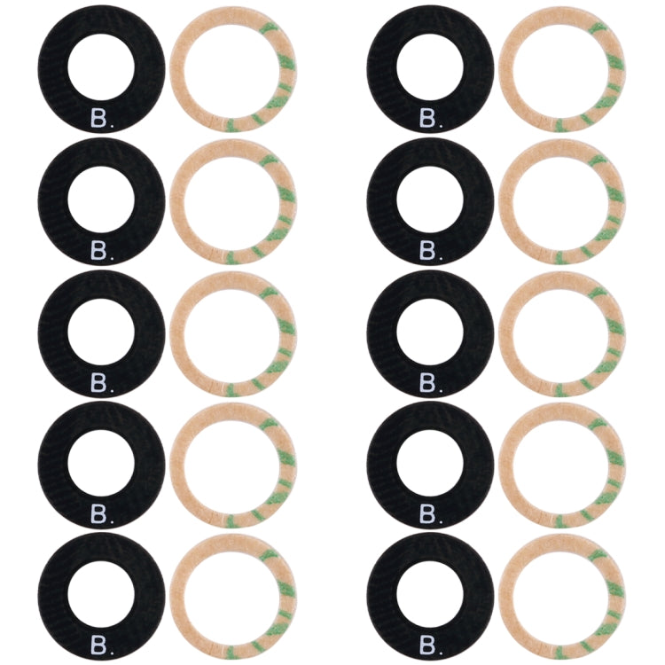 For Huawei Honor Play 7X 10pcs Back Camera Lens - Camera Series by buy2fix | Online Shopping UK | buy2fix