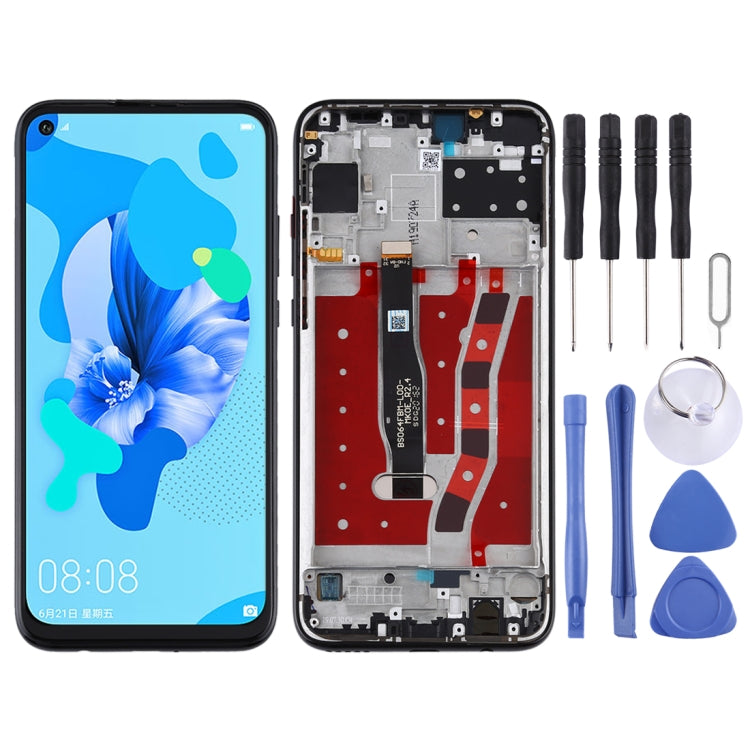 OEM LCD Screen for Huawei Nova 5i Digitizer Full Assembly with Frame(Black) - LCD Screen by buy2fix | Online Shopping UK | buy2fix