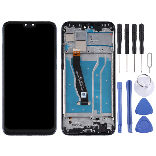 OEM LCD Screen for Huawei Y9 (2019) Digitizer Full Assembly with Frame(Black) by buy2fix