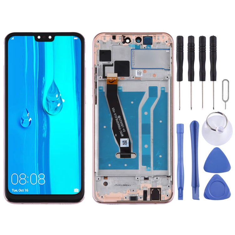 OEM LCD Screen for Huawei Y9 (2019) Digitizer Full Assembly with Frame(Gold) - LCD Screen by buy2fix | Online Shopping UK | buy2fix
