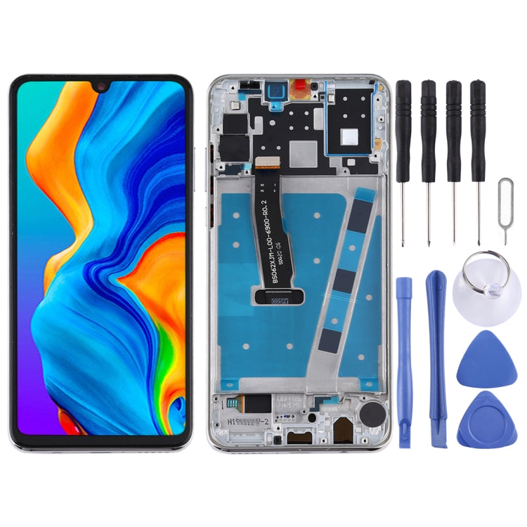 OEM LCD Screen for Huawei P30 Lite (RAM 4G / Standard Version) Digitizer Full Assembly with Frame(White) - LCD Screen by buy2fix | Online Shopping UK | buy2fix