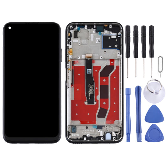 OEM LCD Screen for Huawei Nova 6 SE Digitizer Full Assembly with Frame(Black) by buy2fix