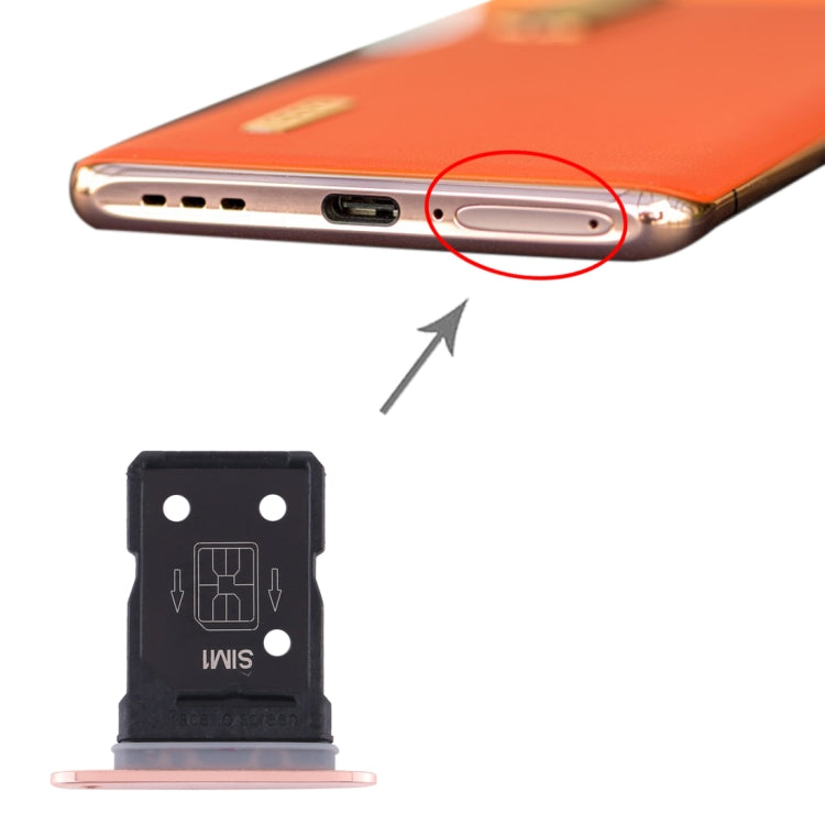 For OPPO Find X2 Pro SIM Card Tray + SIM Card Tray (Gold) - Card Tray by buy2fix | Online Shopping UK | buy2fix