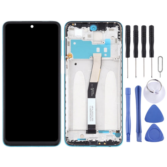 LCD Screen and Digitizer Full Assembly with Frame for Xiaomi Redmi Note 9S / Redmi Note 9 Pro Max / Redmi Note 9 Pro (India) / Redmi Note 9 Pro / Note 10 Lite(Blue) by buy2fix