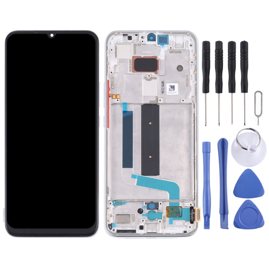 Original AMOLED LCD Screen for Xiaomi Mi 10 Lite 5G with Digitizer Full Assembly(Silver) by buy2fix