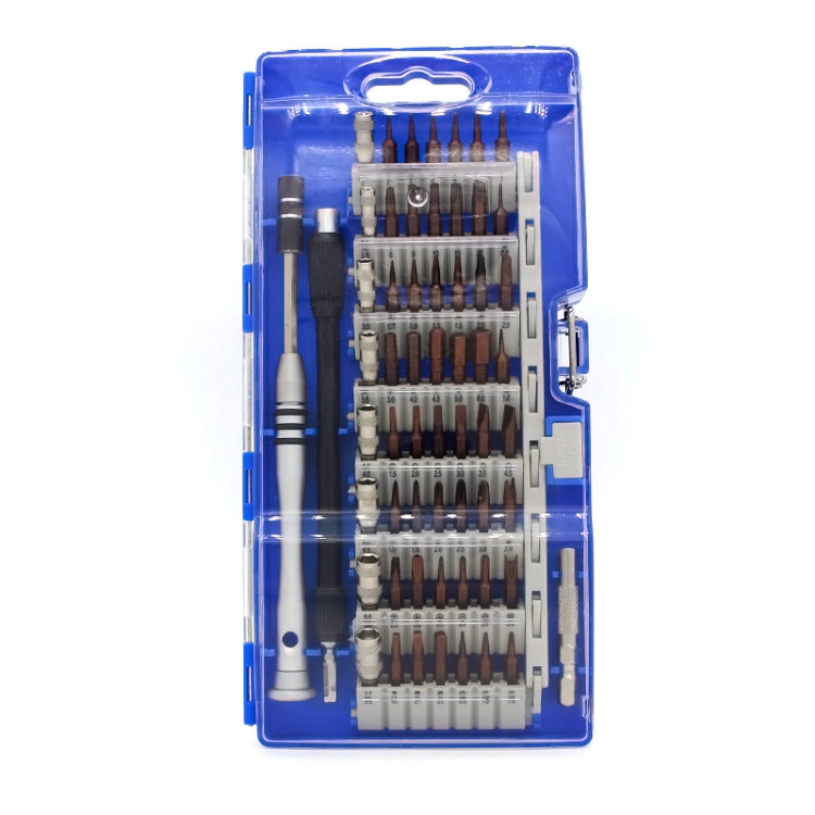 60 in 1 S2 Tool Steel Precision Screwdriver Nutdriver Bit Repair Tools Kit(Blue) - Screwdriver Set by buy2fix | Online Shopping UK | buy2fix