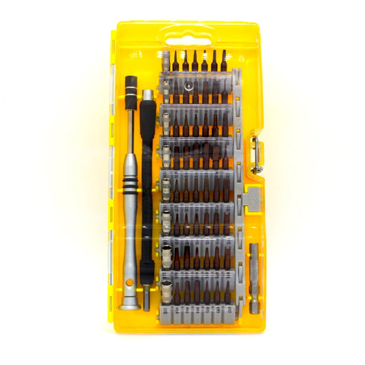 60 in 1 S2 Tool Steel Precision Screwdriver Nutdriver Bit Repair Tools Kit(Yellow) - Screwdriver Set by buy2fix | Online Shopping UK | buy2fix