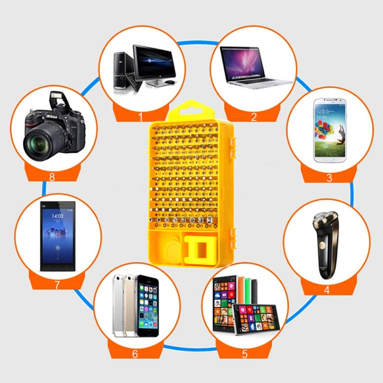 108 in 1 S2 Tool Steel Precision Screwdriver Nutdriver Bit Repair Tools Kit by JIAFA