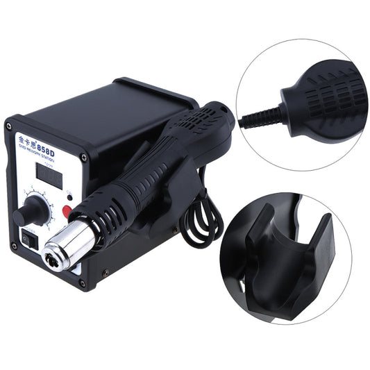 Kaisi K-858D SMD Hot-Air Soldering Station LED Digital Display Support Controllable Temperature for Desoldering + Air Nozzles, EU Plug by Kaisi