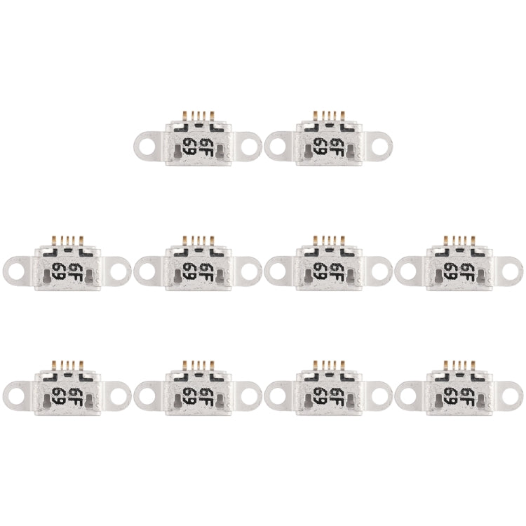 For Vivo V3 Max 10pcs Charging Port Connector - Single Tail Connector by buy2fix | Online Shopping UK | buy2fix