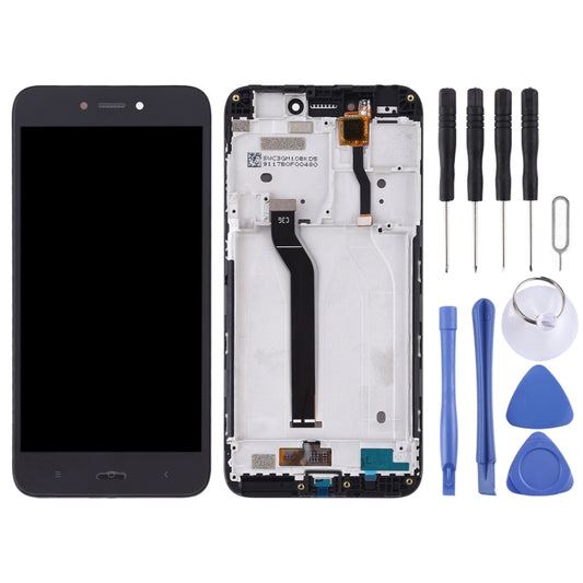 TFT LCD Screen for Xiaomi Redmi Go Digitizer Full Assembly with Frame(Black) - LCD Screen by buy2fix | Online Shopping UK | buy2fix