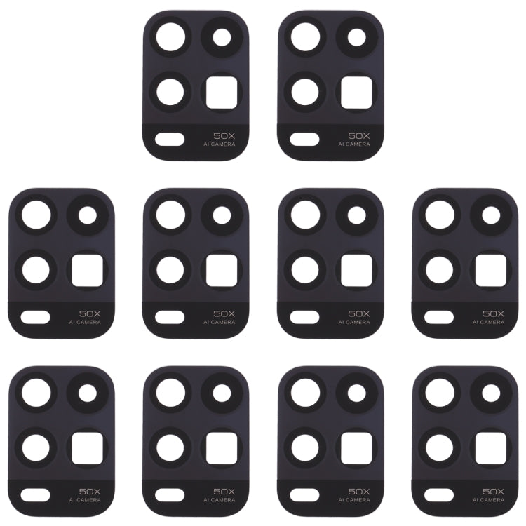 10 PCS Back Camera Lens for Xiaomi Mi 10 Youth 5G - Camera by buy2fix | Online Shopping UK | buy2fix