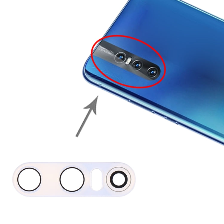 For Vivo X27 10pcs Back Camera Lens (White) - Camera Parts by buy2fix | Online Shopping UK | buy2fix