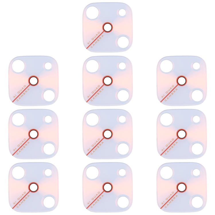 For Vivo Y9s 10pcs Back Camera Lens (White) - Camera Parts by buy2fix | Online Shopping UK | buy2fix