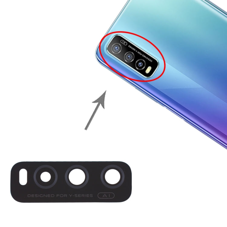For Vivo Y70s 10pcs Back Camera Lens - Camera Parts by buy2fix | Online Shopping UK | buy2fix