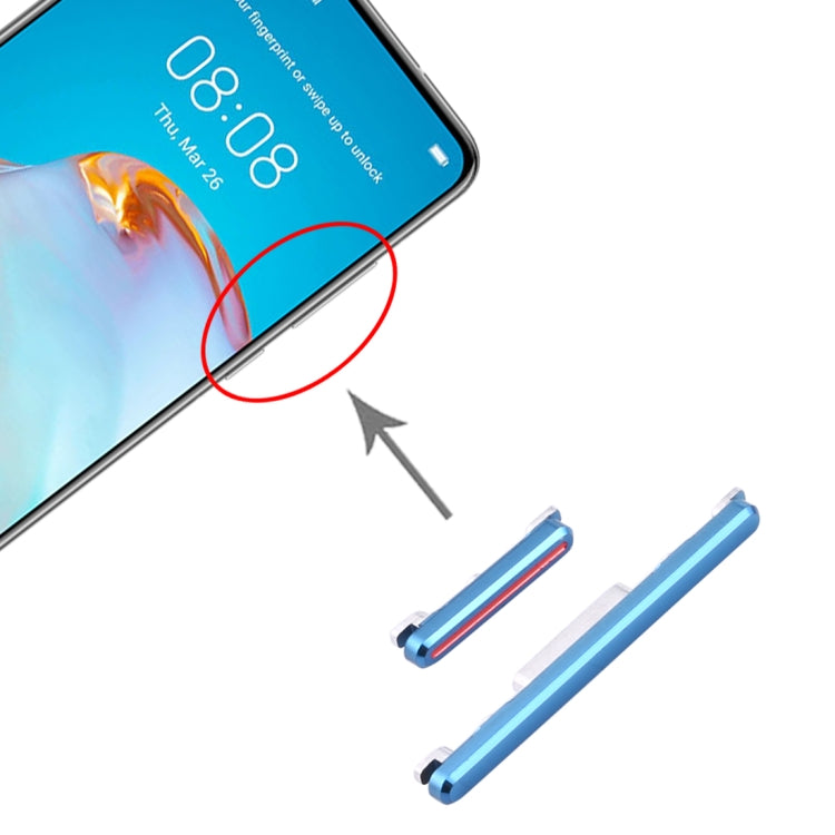 Power Button and Volume Control Button for Huawei P40 (Blue) - Others by buy2fix | Online Shopping UK | buy2fix