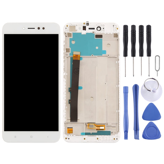 TFT LCD Screen for Xiaomi Redmi Note 5A Prime / Remdi Y1 Digitizer Full Assembly with Frame(White) by buy2fix
