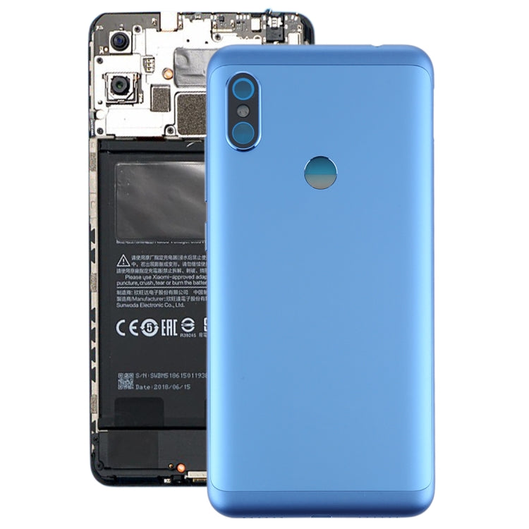Battery Back Cover with Side Keys for Xiaomi Redmi Note 6 Pro(Blue) - Back Cover by buy2fix | Online Shopping UK | buy2fix