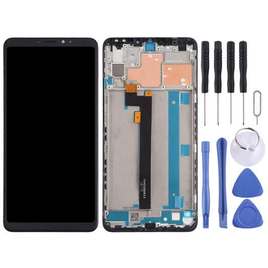 TFT LCD Screen for Xiaomi Mi Max 3 Digitizer Full Assembly with Frame(Black) by buy2fix