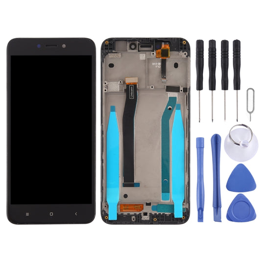 TFT LCD Screen for Xiaomi Redmi 4X Digitizer Full Assembly with Frame(Black) by buy2fix