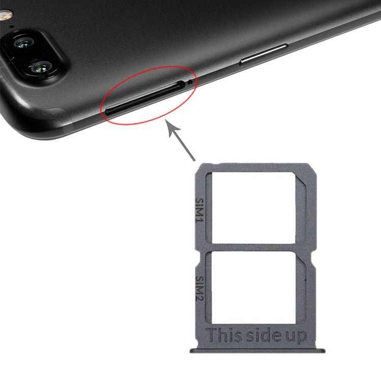 For OnePlus 5T A5010 SIM Card Tray + SIM Card Tray (Grey) - Card Tray by buy2fix | Online Shopping UK | buy2fix