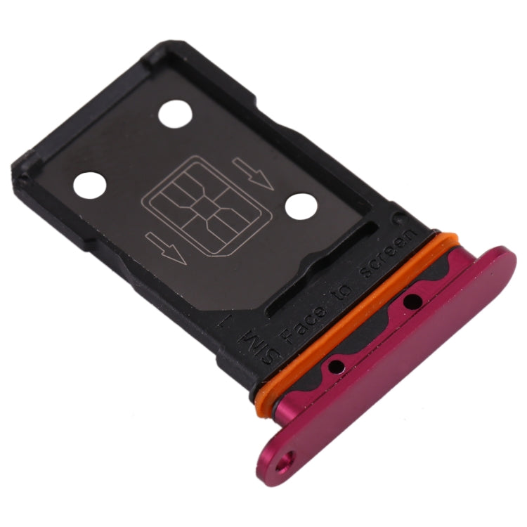 For OPPO Reno3 Pro 5G / Find X2 Neo SIM Card Tray(Rose Red) - Card Tray by buy2fix | Online Shopping UK | buy2fix
