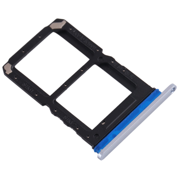 For OPPO Reno Ace SIM Card Tray + SIM Card Tray (Silver) - Card Tray by buy2fix | Online Shopping UK | buy2fix