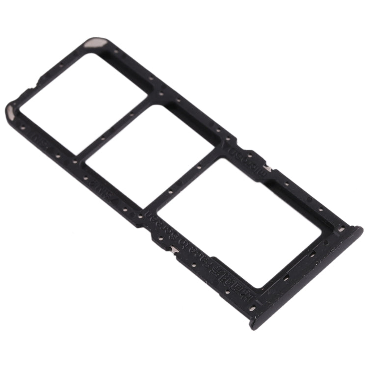 For OPPO A11x/A11/A9(2020)/A5(2020) SIM Card Tray + SIM Card Tray + Micro SD Card Tray (Black) - Card Tray by buy2fix | Online Shopping UK | buy2fix