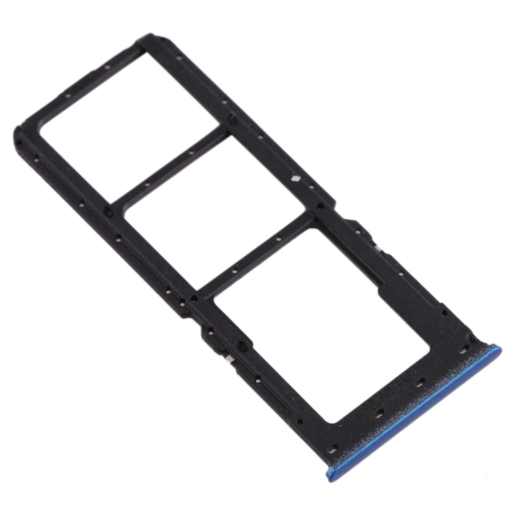 For OPPO A11x/A11/A9(2020)/A5(2020) SIM Card Tray + SIM Card Tray + Micro SD Card Tray (Blue) - Card Tray by buy2fix | Online Shopping UK | buy2fix
