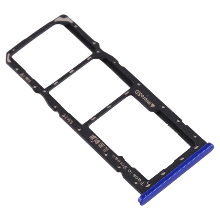 For Realme 2 SIM Card Tray + SIM Card Tray + Micro SD Card Tray (Blue) - Card Tray by buy2fix | Online Shopping UK | buy2fix