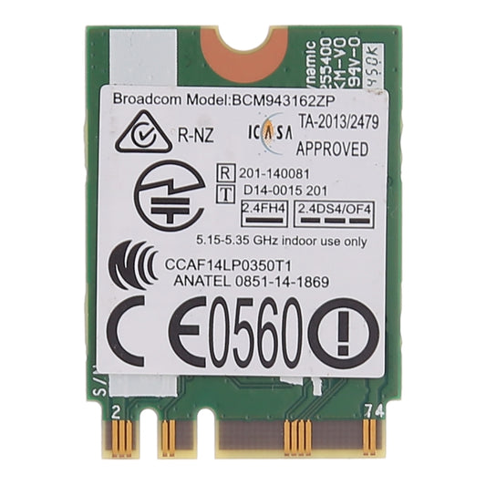 BCM943162ZP Wireless Network Card for Lenovo E450 E550 E455 E555 M50-70 M50-80 G70-70 G70-80 Z70-80 G50-30 G50-45 G50-70 - Add-on Cards by buy2fix | Online Shopping UK | buy2fix