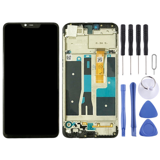 TFT LCD Screen for OPPO A5 / A3s (High Version)Digitizer Full Assembly with Frame (Black) - LCD Screen by buy2fix | Online Shopping UK | buy2fix